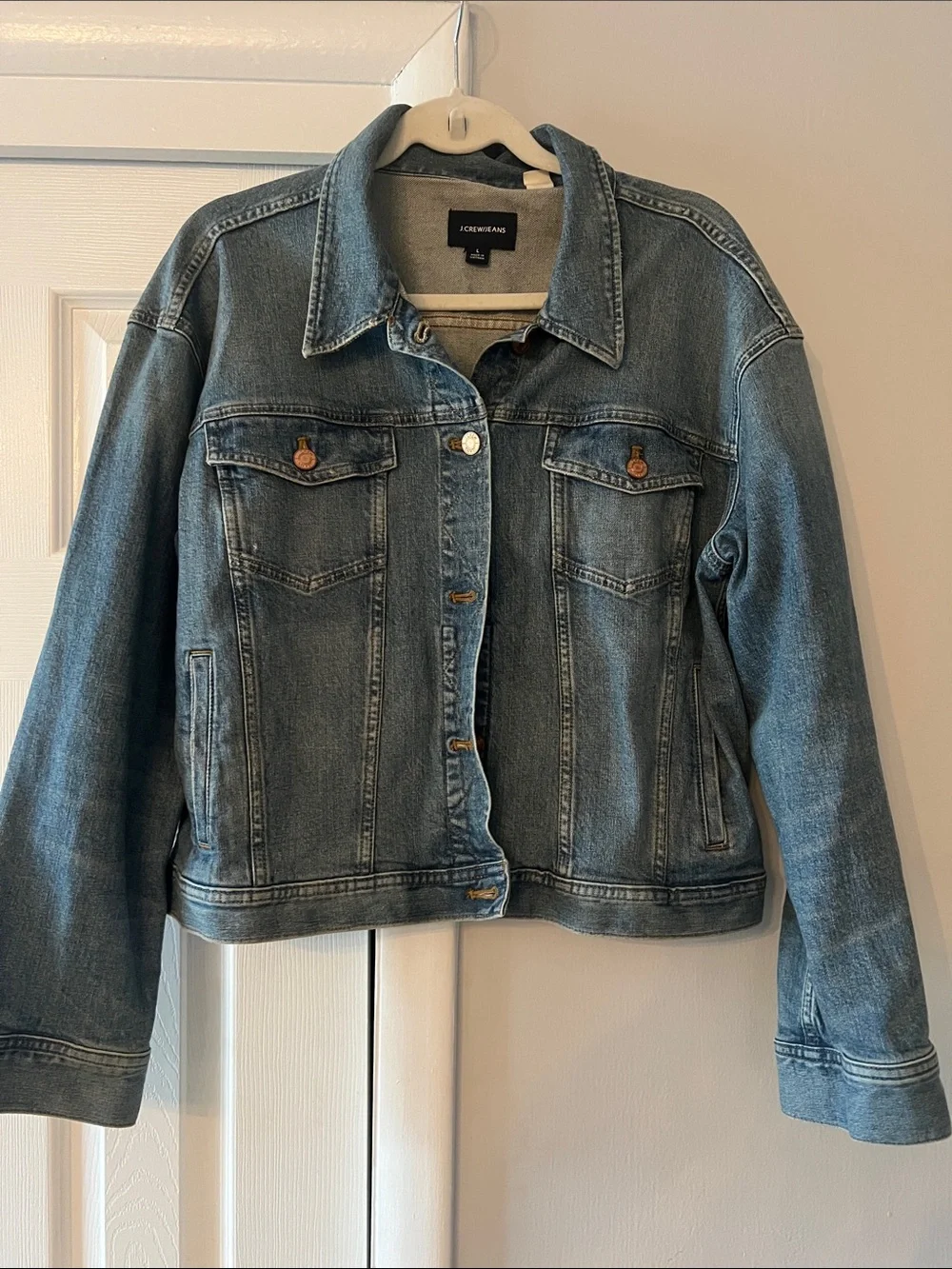 J. Crew Mid-Wash Blue Denim Jacket